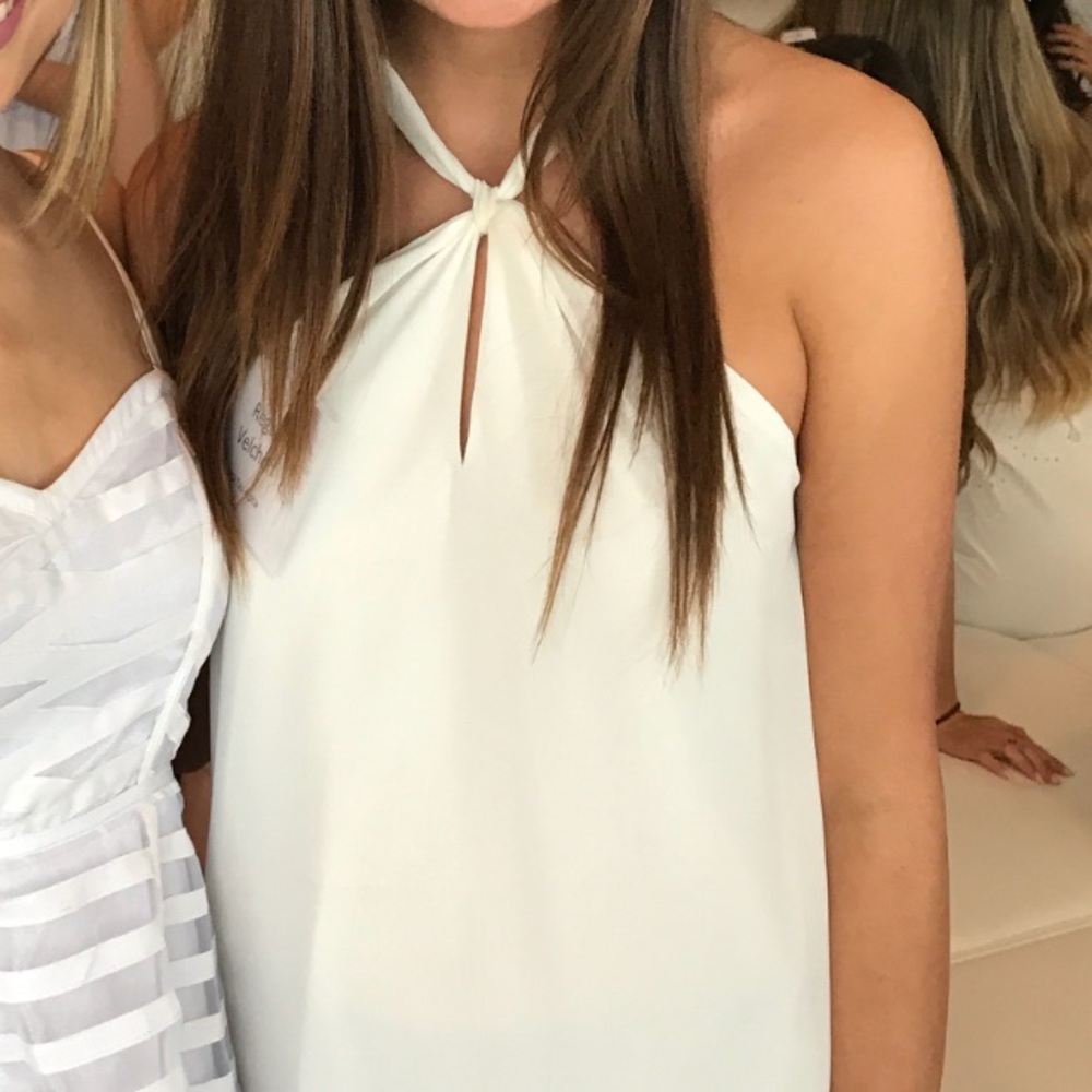 Cute white halter dress